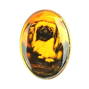 Vintage Pekingese Dog Lapel Pin- Pollyanna Pickering Collection 1999